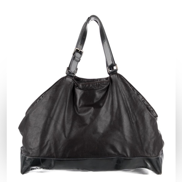 Marni Top Handle Bag in Grey Nylon with Leather Trim and Exterior Pocket - Picture 4 of 6